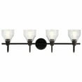 thumbnail image 3 of 45974NBR Kichler Lighting Avery - 4 Light Bath Vanity Approved for Damp Locations - with Vintage Industrial inspirations - 9.25 inches tall by 33.25, 3 of 7