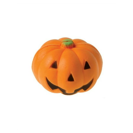 US Toy 1.5" Squishy Jack-O-Lantern Pumpkin Stress Ball Release Squeeze