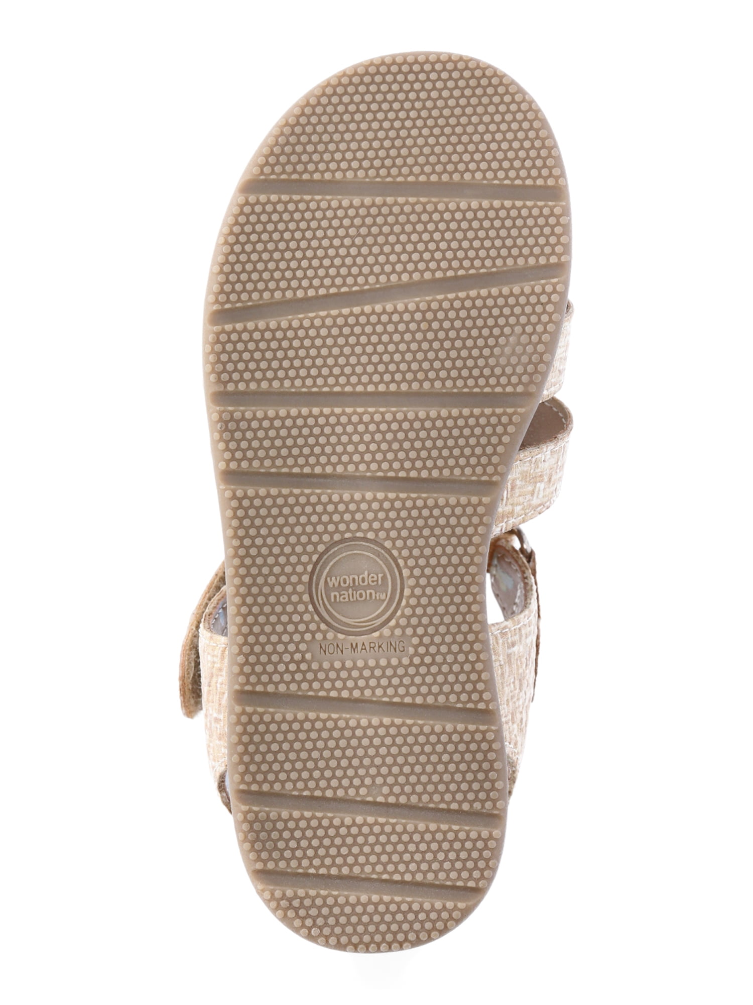 Wonder Nation Baby and Toddler Girls Raffia Fisherman Sandals