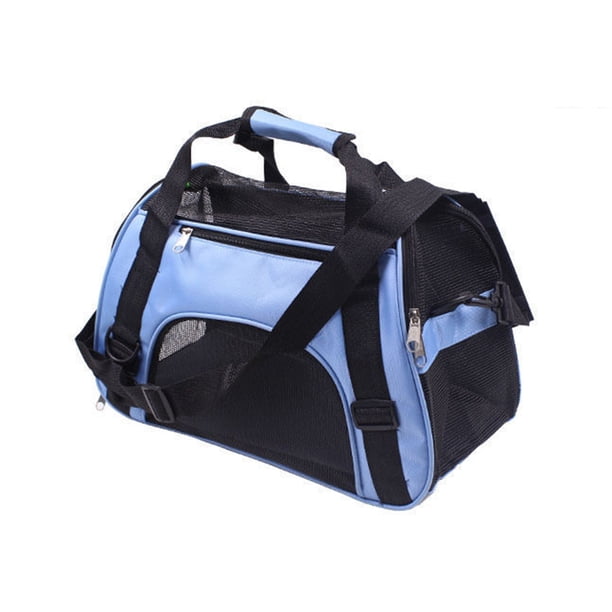 Bolsa de transporte para perros Mascotas portátiles Bolso de viaje al aire libre transpirable (Azul M) Ehuebsd Para estrenar
