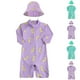 thumbnail image 5 of Odeerbi 6M-2Y Traje de Baño de Manga Larga Con Gorro de Baño Para Niñas Y Niños Traje de Baño de Entrenamiento de Surf de Una Pieza, 5 of 5