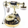 thumbnail image 4 of Retro Style Push Button Landline Corded Phone Vintage Telephone HOME, 4 of 6