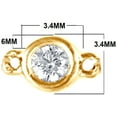thumbnail image 5 of Unique Moments 1/2 Ct Round Lab Grown Diamond YG Plated Silver Necklace for Women (J, SI-I1), 5 of 8