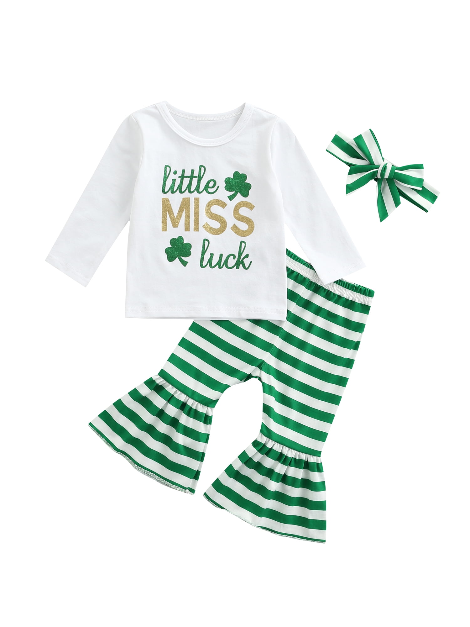 Luck of the Irish Pink Baby Girl 4 Piece Clothing 4 Preemie and Newborn Sizes 
