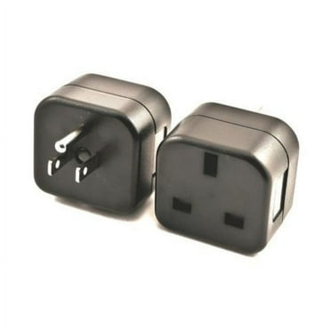 VCT QA-10ML-VVOZ Grounded UK to USA Travel Plug Adapter with Dual Voltage Compatibility