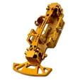 thumbnail image 3 of Bottom Plate Steering Gear Seat Remote Control 1:28 Chassis Model Vehicle Upgrade Parts Modification Accessories Gold, 3 of 8