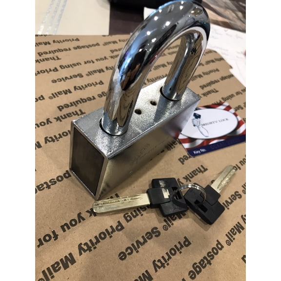 Mighty Lock (Mul-t-lock Style) Giant Padlock #16, 5/8" Removable shackle...