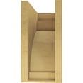 thumbnail image 4 of 10"W x 20"D x 20"H Classic Rivera Rough Cedar Woodgrain TimberThane Corbel, Primed Tan, 4 of 6