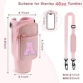 thumbnail image 3 of Bolsa de transporte Aganmi Initial Pink para botellas de agua, 40 oz, 3 of 6