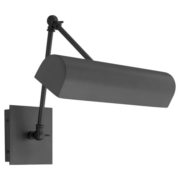 401-15-59-Quorum Lighting-2 Light Gooseneck Picture Light In Traditional Style- Inches Tall and 15 Inches Wide-Matte Black Finish