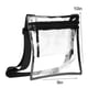 thumbnail image 3 of Bolsa de mensajero transparente, homologada para estadios | Material de TPU | 23 x 25 cm | Para conciertos, festivales, playa y viajes | Apta para controles de seguridad, 3 of 8