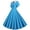 Sky Blue, variant on Giftesty Summer Dresses for Women 2024 Women's 1950s Retro Dress Short Sleeve Vintage Dress