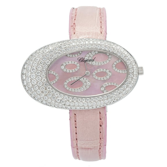 Chopard Classique 139109-1003 Factory Diamond Bezel Pink Dial Lady Watch 45mm