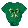 thumbnail image 5 of Ounisa Womens Funny St Patricks Day Bows T Shirts for Girls Cute Short Sleeve Tees for Saint Patricks Day, 5 of 5