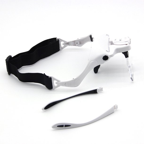 Lupa con luz LED para la cabeza banda ajustable lupa para leer joyeros Ndcxsfigh Para estrenar