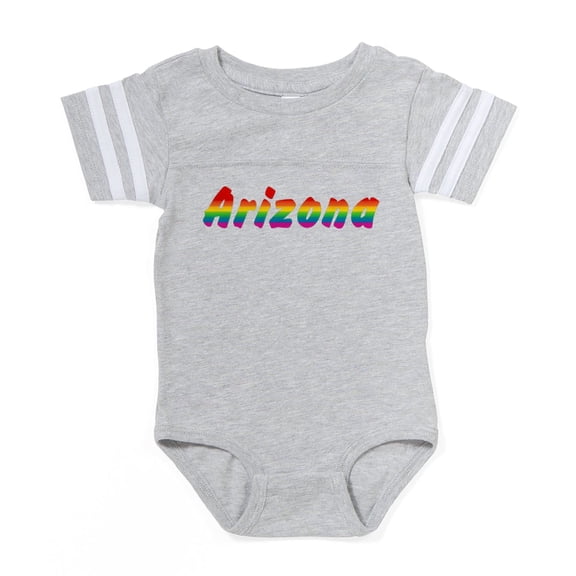 CafePress - Arizona Rbw Txt - Cute Infant Baby Football Bodysuit