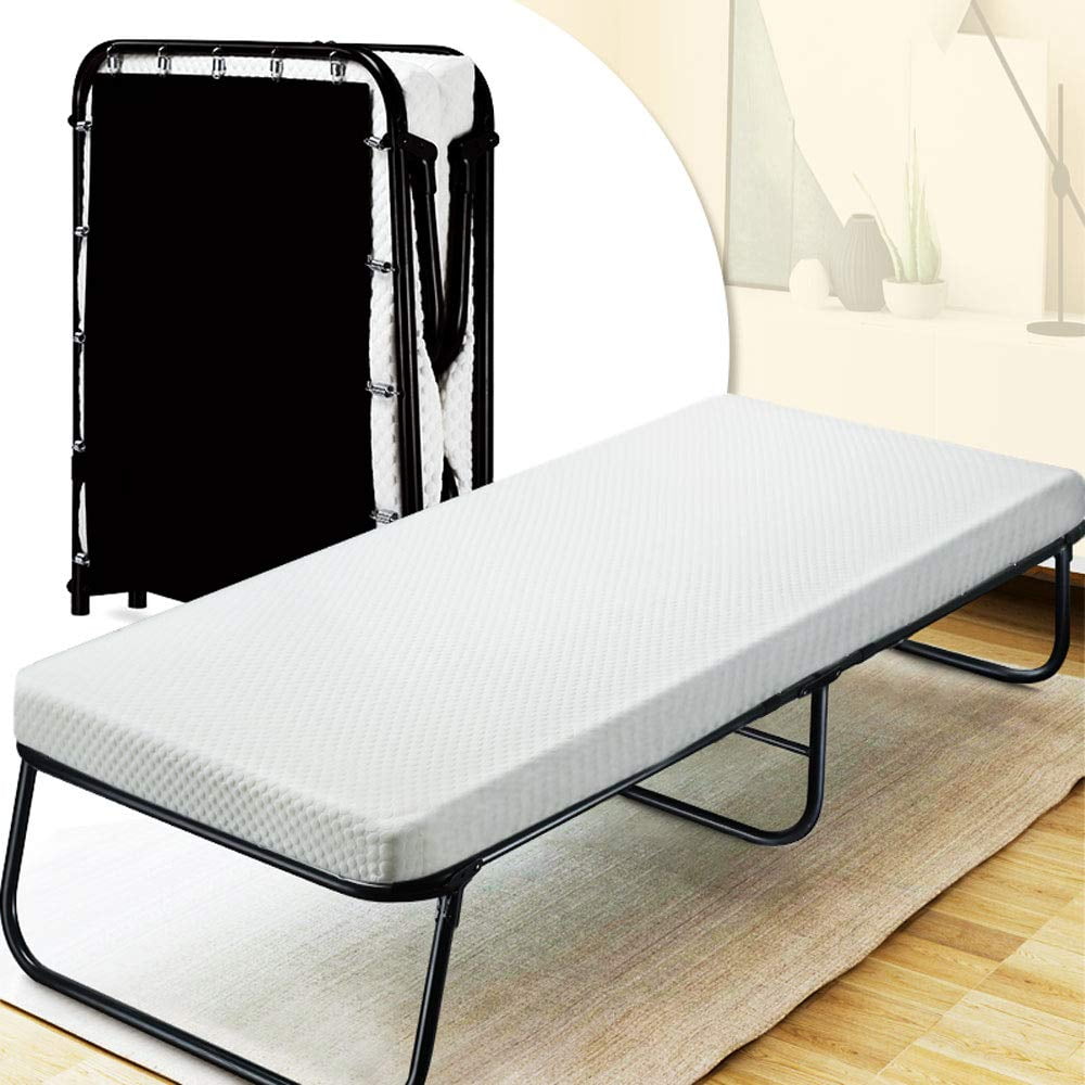 300lbs Max Weight Capacity Steel Frame Folding Bed with Storage Bag