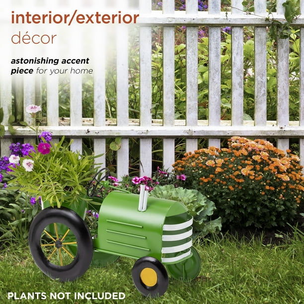 Alpine Green Tractor Planter - Vibrant pots for ecommerce