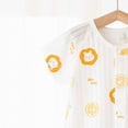 thumbnail image 4 of TOWED22 Baby Boys Girls Clothes Newborn Romper Solid Short Sleeve One Piece Jumpsuit Infant Summer Spring Outfits Orange,6-12 M, 4 of 5