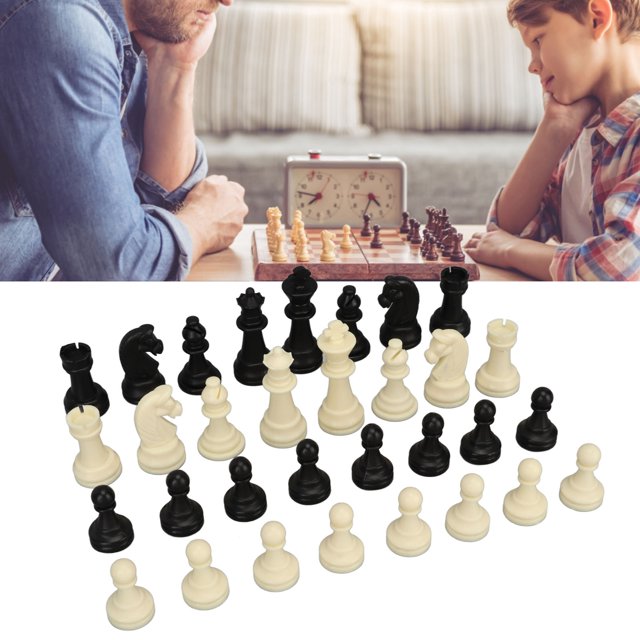 Chess Game Pieces, Medium Size Plastic Chess Pieces Only For Family Gatherings For Travel