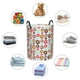 thumbnail image 4 of Xecao Colorful Donuts Print Laundry Basket,Laundry Hamper Designed for Storage Dirty Clothes Hamper,Collapsible Laundry Baskets-Small, 4 of 6