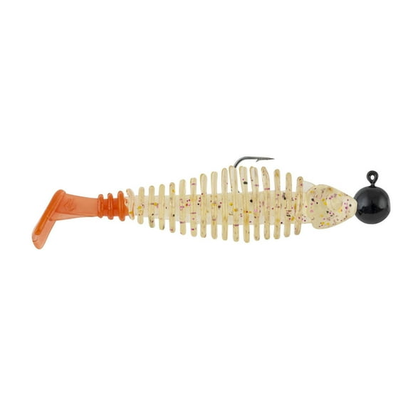 Matzuo GK3.5GRNCHRT3PK Gaikotsu Nageur pré-gréé 3,5" 3Pk, 1/8ème oz Fire Tail Or Gaikotsu Nageur pré-gréé Fire