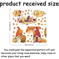 thumbnail image 4 of Autumn Gnomes Maple Leaves Wall Sticker Pumpkin Fruits Wall Decal Thanks Giving Decor Colorful Autumn Harvest Vinyl Art Sticker for Kitchen Door Dining Room Party Home Decoration, 4 of 9