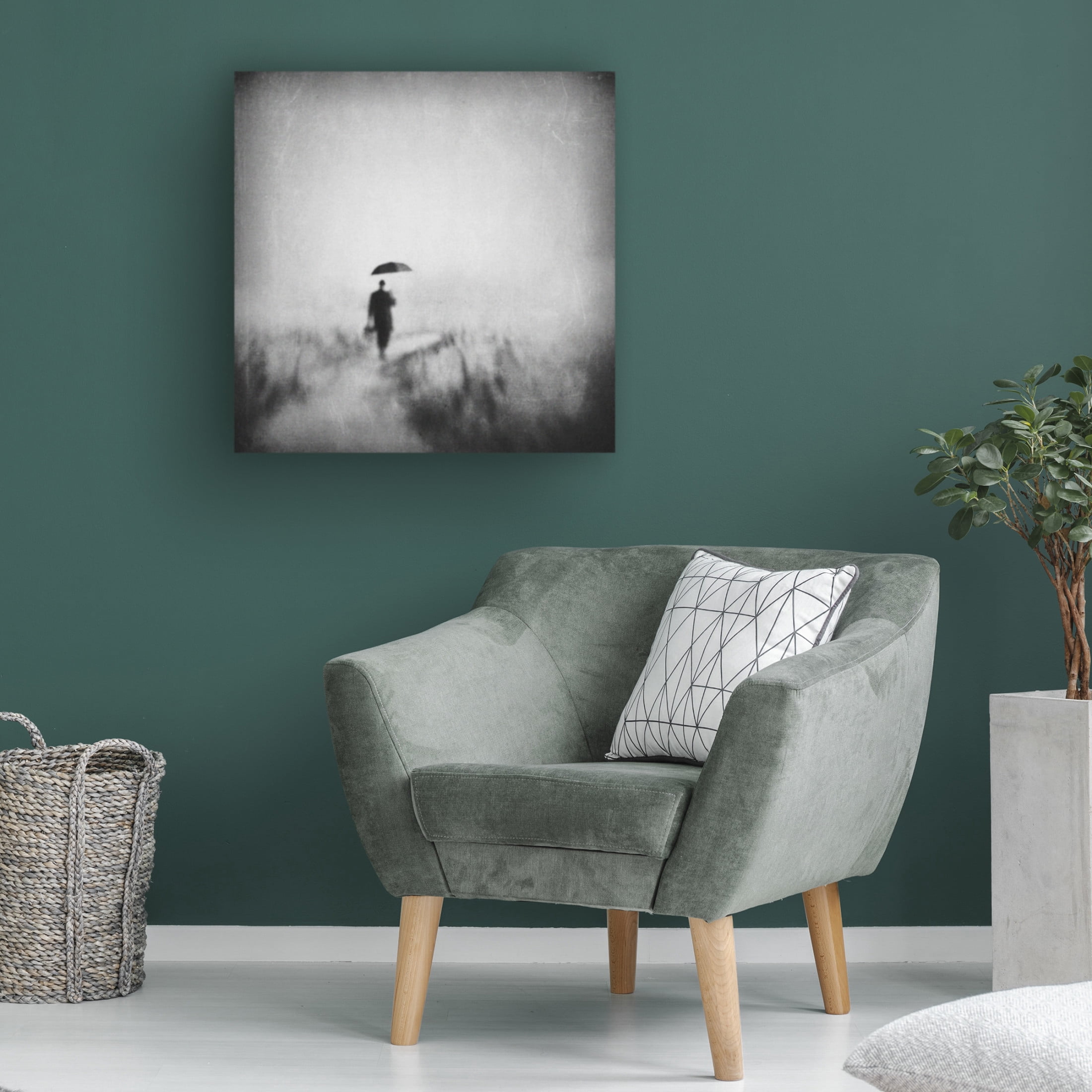 Canvas Wall Art - Delphine Devos 'Winding Road' Wall Art for Living Room, Bedroom, or Office Décor by Trademark Fine Art - 18 x 18 Inches