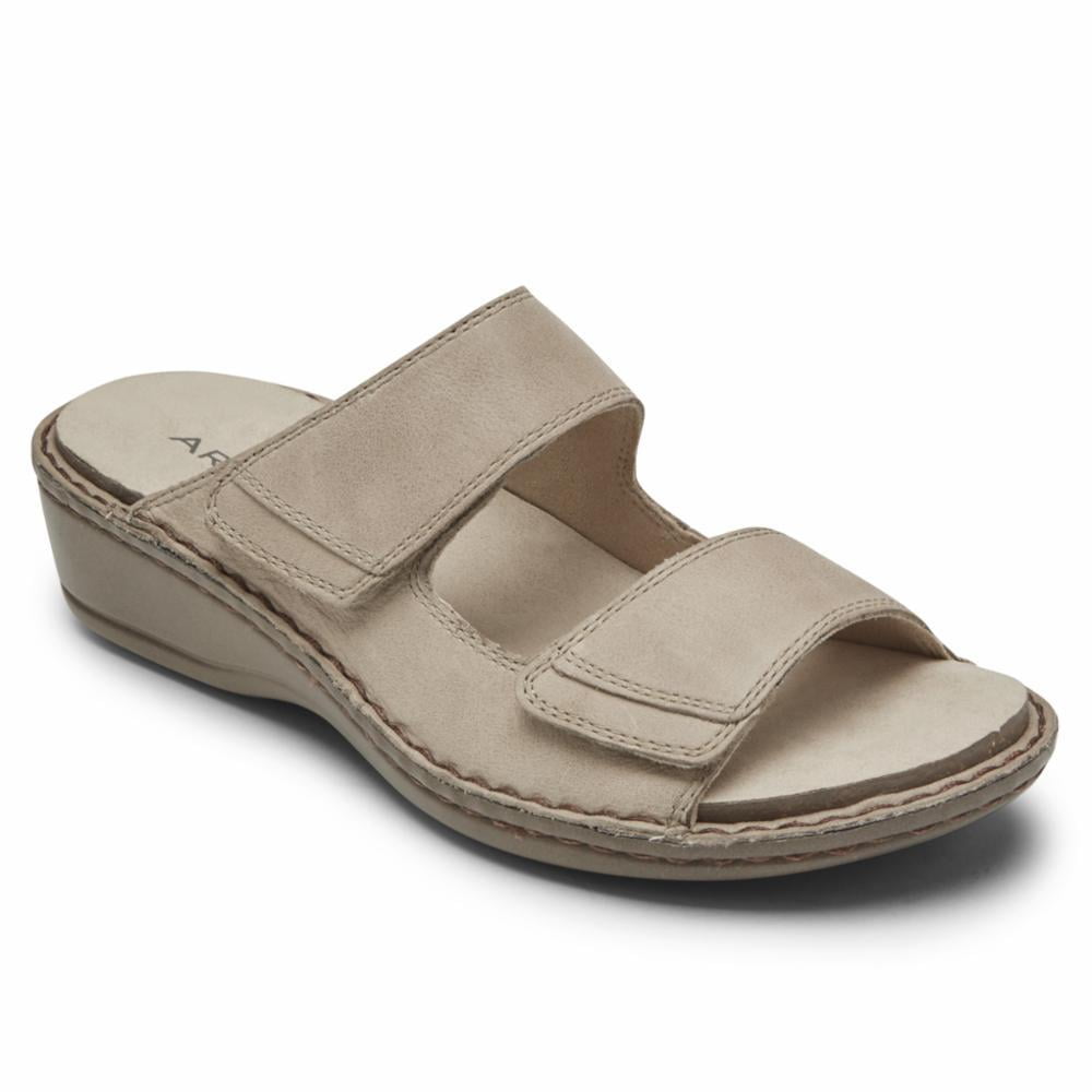 Aravon CAMBRIDGE 2 STRAP DOVE WEDGE 