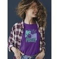 thumbnail image 2 of Pisces Zodiac Graphic - Twin Fish Retro Art Design Women's T-shirt, 2 of 4
