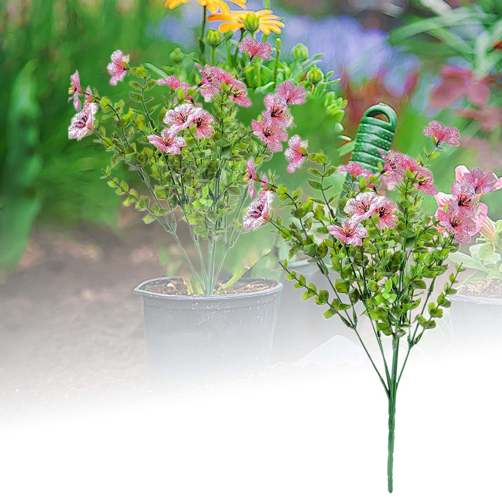 UV Resistant Artificial Flowers Outdoor - & Wildflowers for Garden, Porch & Window Box Decor - No Fade Flowers for All Season Decoration