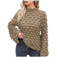 thumbnail image 2 of Puntoco Suéter Moda Mujer Casual Cuello Alto Manga Acampanada Suéter Navidad Liquidación Puntoco Puntoco-2525, 2 of 8
