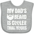 thumbnail image 3 of Inktastic My Dad's Beard is Cooler Than Yours in White Boys Baby Bib, 3 of 4