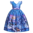 thumbnail image 2 of Fesfesfes New Year Girls Christmas Princess Long Dress Elegant Children's Multiple Styles Printing Theme Party Dress Spring, 2 of 4