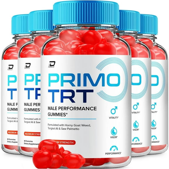 Primo TRT Gummies for Men – PrimoTRT Male Gummy All-Natural Reviews, 5 Pack, 300 Gummies
