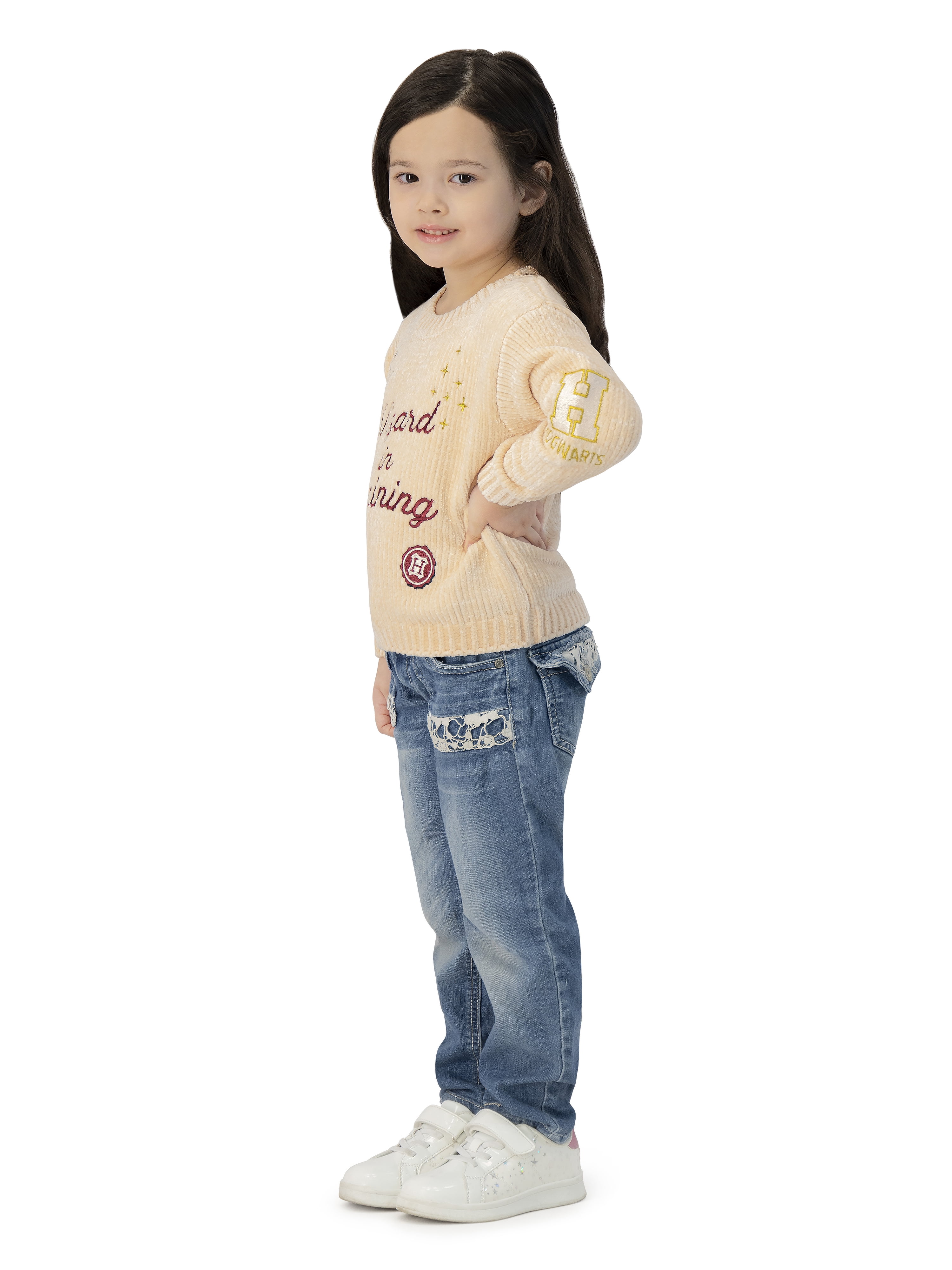 Harry Potter Toddler Girls Chenille Sweater, Sizes 12 Months - 5T