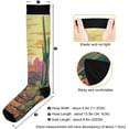 thumbnail image 3 of FREEAMG Desert Cactus Compression Socks Women Men Knee High Stockings for Sports,Running,Travel 1Pair, 3 of 7