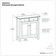 thumbnail image 5 of Simpli Home Amherst 36 inch Wide Solid Wood Transitional Storage Cabinet in White, 5 of 10
