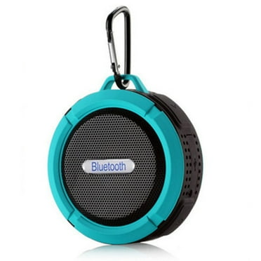 Bluetooth Speaker Waterproof, Shower Speaker Bluetooth Loud Stereo Sound, Small Portable Speaker with Clip and Suction Cup for Bathroom, Beach, Kayak, Bicycle, Kids