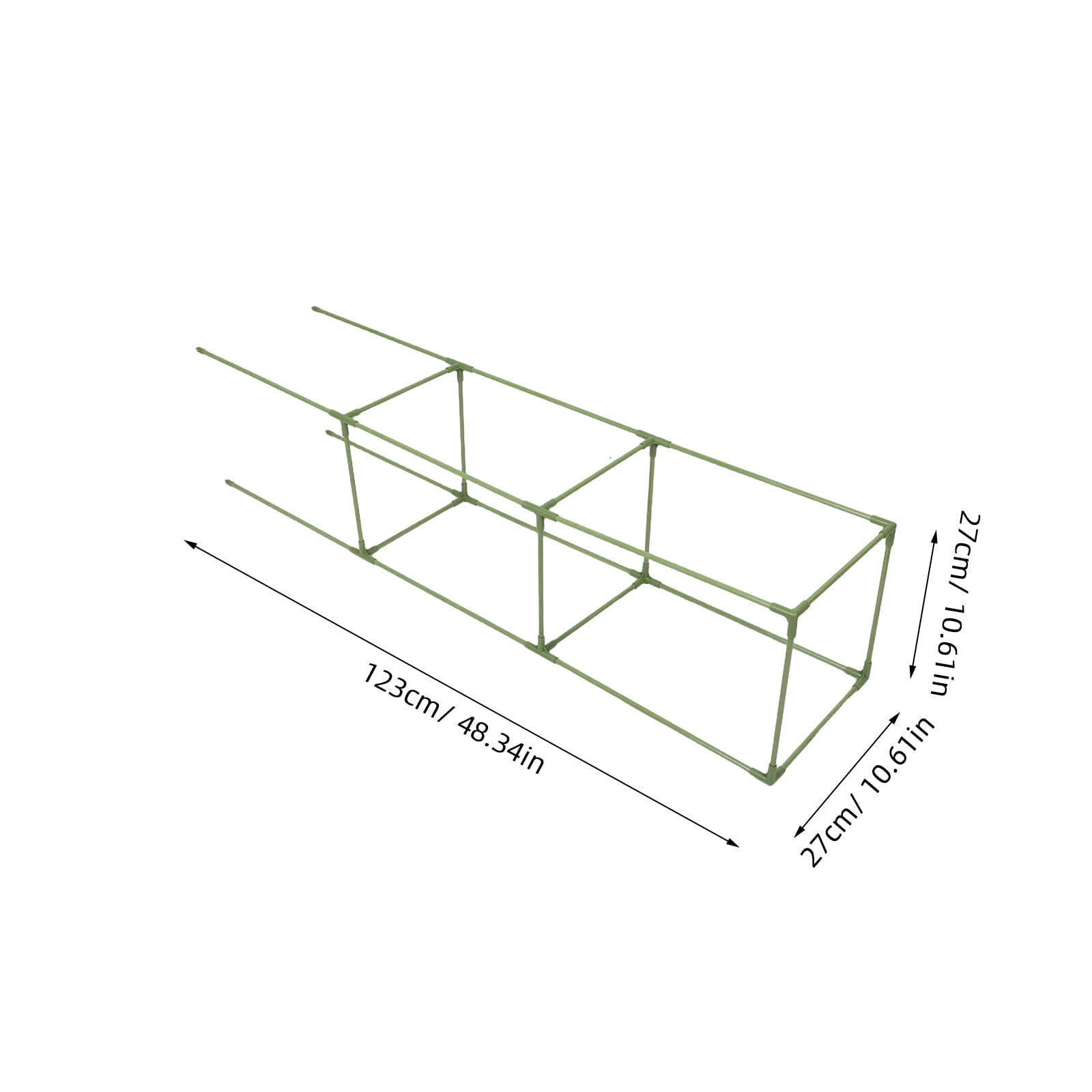 ETHZZLE Weather Resistant Green Trellis Climbing Frame Support for Tomato Cucumber Plants, Garden Plant Holder