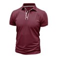 thumbnail image 4 of pstuiky camisetas de manga corta para hombre, Camisa informal de manga corta con botones y cuello vuelto para hombre camisetas de hombre m, 4 of 8