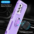 thumbnail image 6 of SaniMore for Samsung Galaxy A53 5G Magnetic Case, Rugged PC & TPU Bumpers with Car Mount & Ring Kickstand Heavy Duty Full Body Protective Case for Samsung A53 5G Women Men, Purple, 6 of 8