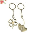 thumbnail image 3 of WRISTBIQUE Keychain Zinc Alloy 2Pcs 4.32X1.45X0.08In Leaf Clover, 3 of 8