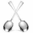 thumbnail image 1 of serony Hotel Stainless Steel Dish Distribution Spoon, Restaurant Large Spoon, Thickened Cafeteria Common Spoon, Dish Distribution Spoon, Service Spoon, Large Spoon, 1 of 9