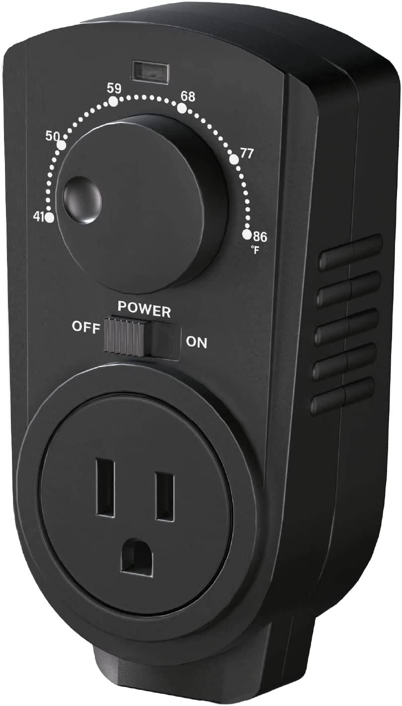 EconoHome Adjustable Thermostat Universal Plugin Heating & Cooling