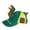 Green, variant on Adult Kids 3D Cartoon Fierce Dinosaur Baseball Cap Funny Wide Brim for Snapback