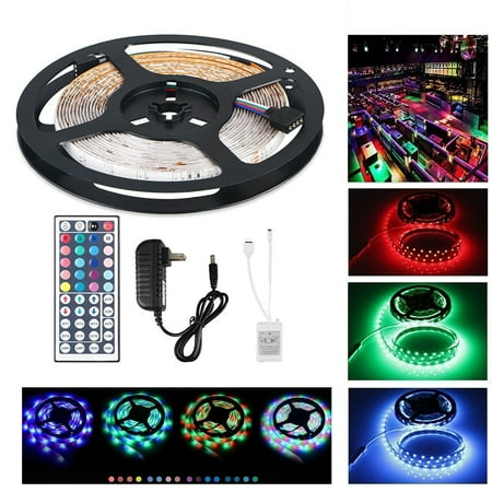 Rgb Led Strip Controller - TSV 5050 RGB 300LEDs, LED Strip Light with 44 Key IR Remote Controller, LED Light Strip, Multi-colors Strip Light, 16.4Ft/5M 300 LEDs