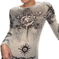thumbnail image 3 of T-shirt Vintage à Manches Longues à Manches Longues pour Femmes, 3 of 6