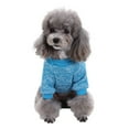 thumbnail image 4 of Pet Puppy Clothes Warm Pet Dog Cat Jacket Coat Soft Sweater Clothing For Dogs Blue XXL, 4 of 5