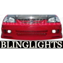 For 2001 2002 2003 Honda Civic Aerogear Body Kit Bumper Foglamps Foglights Fog Lamps Driving Lights